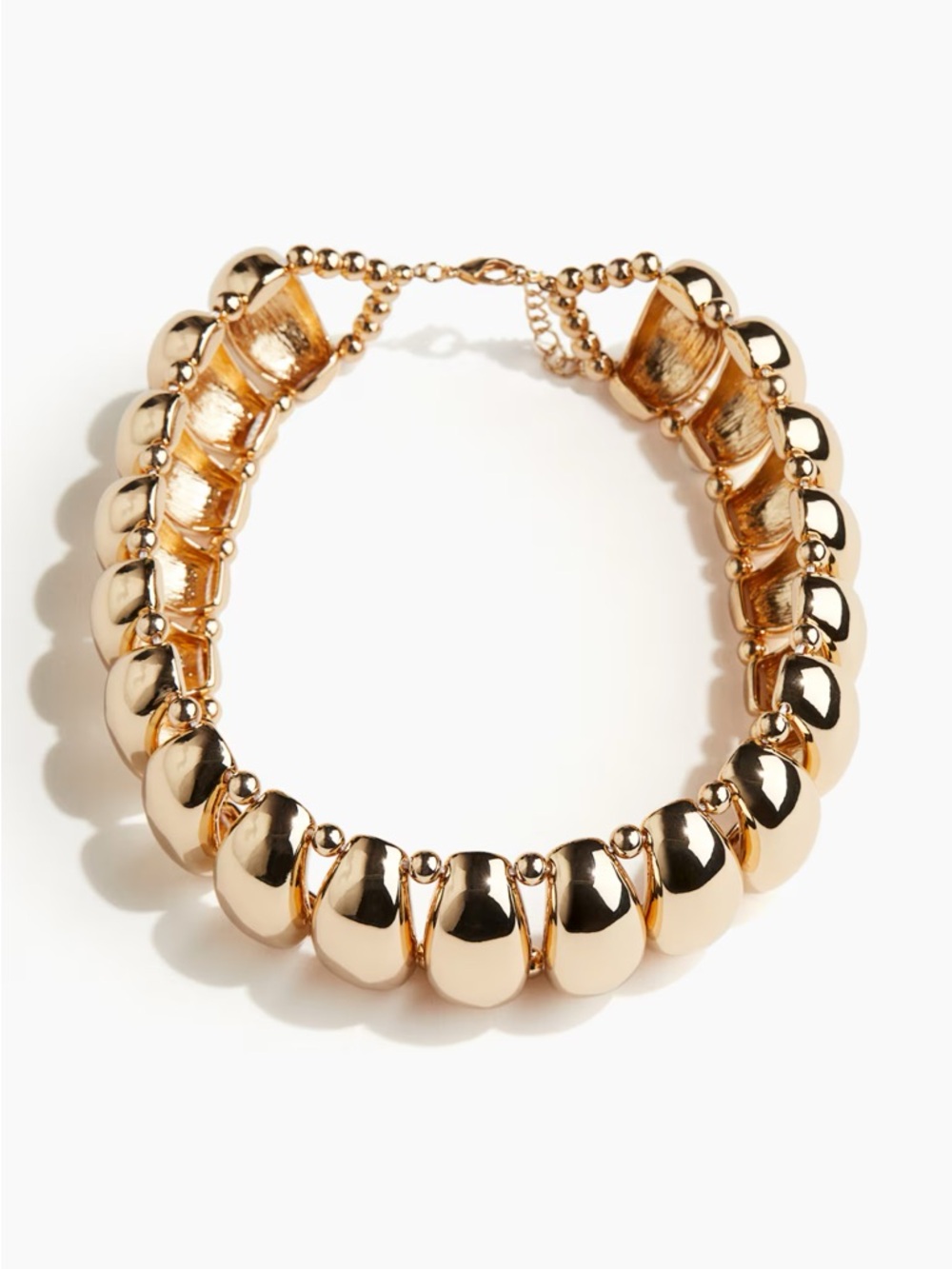 H&M Gold Tone Chunky Beaded Necklace - Women Jewelry